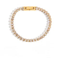 Oval shaped tennis bracelet