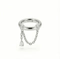 Stainless steel dangle ring
