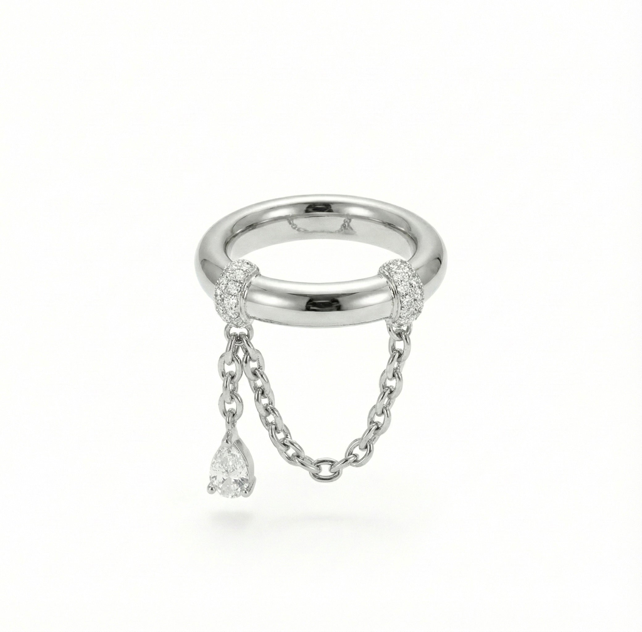 Stainless steel dangle ring