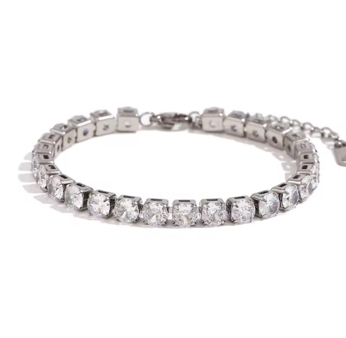 Cubic zirconia tennis bracelet