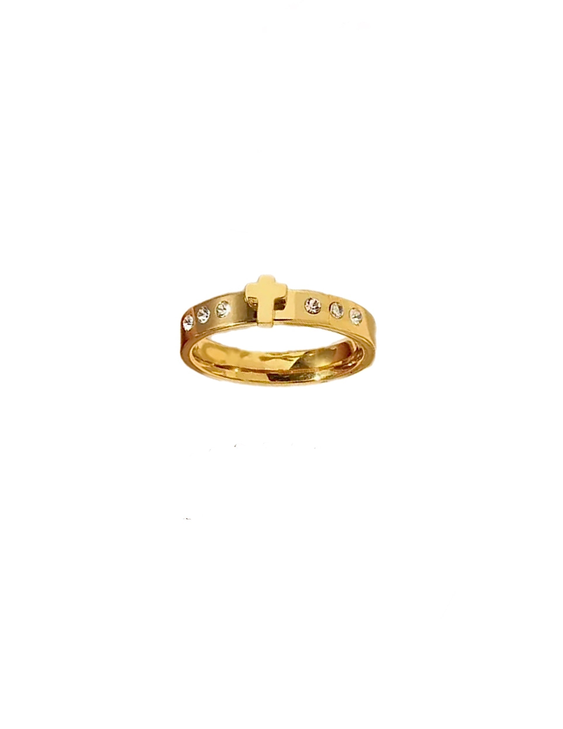 Ring with cross element