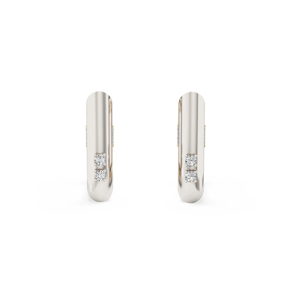 Two tone earrings
