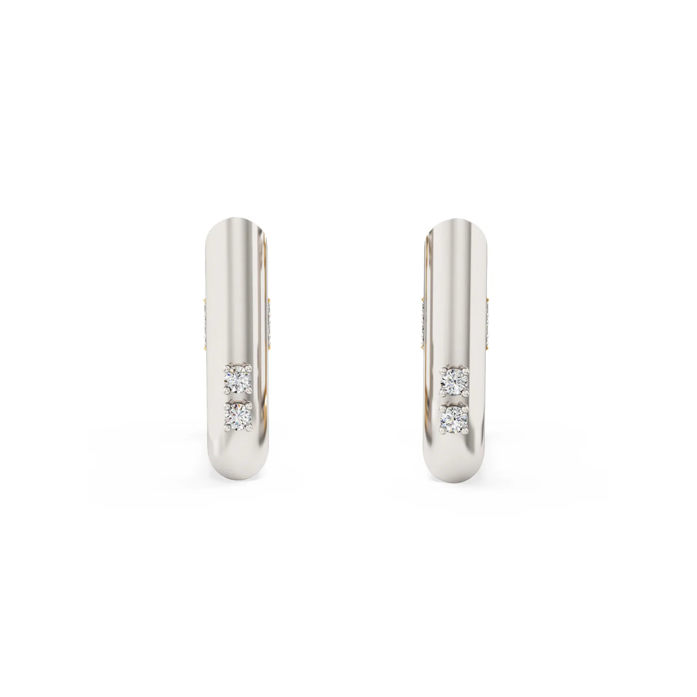 Two tone earrings