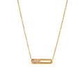 Messika inspired gold necklace