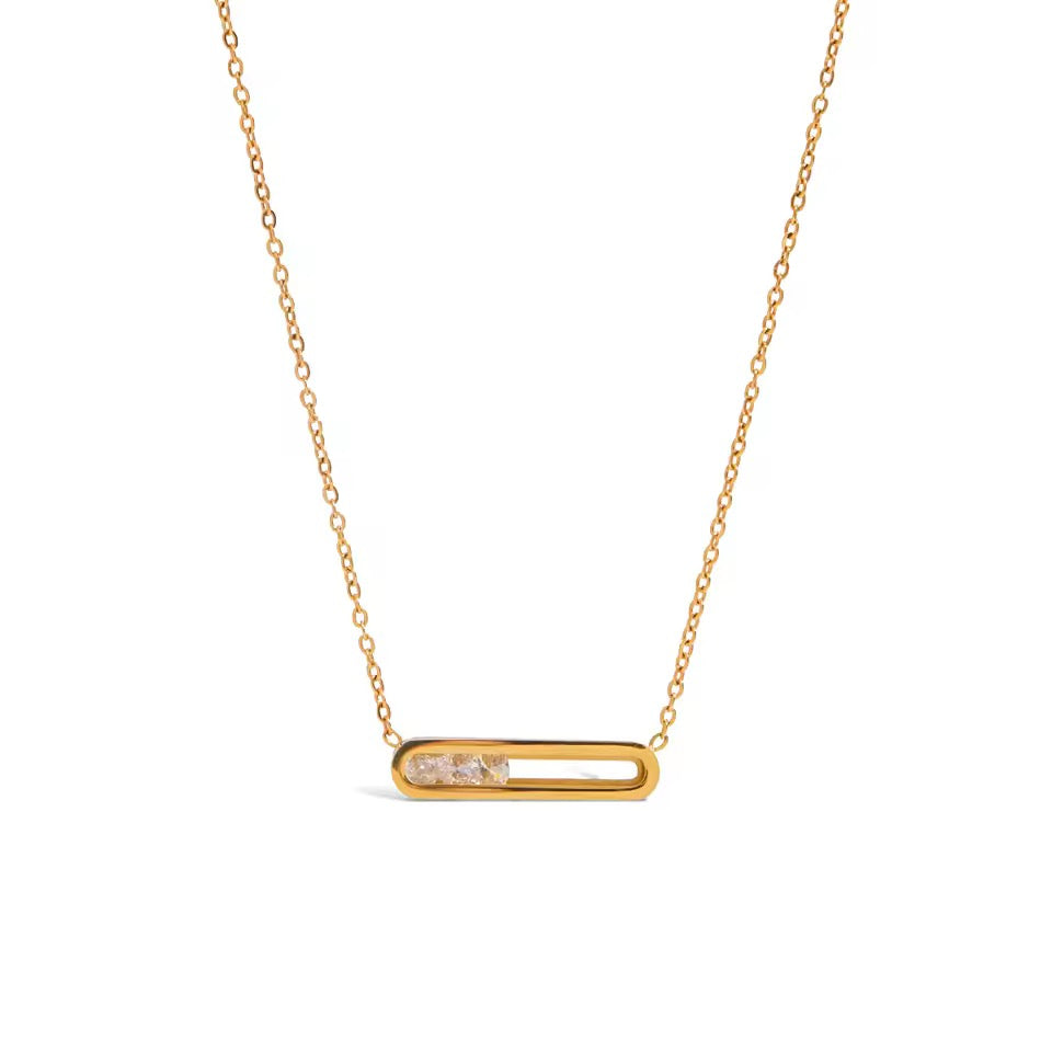 Messika inspired gold necklace