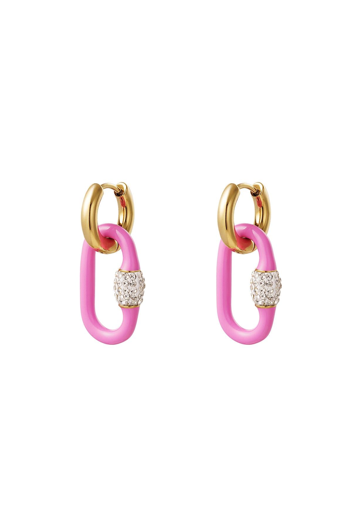 Enamel earrings