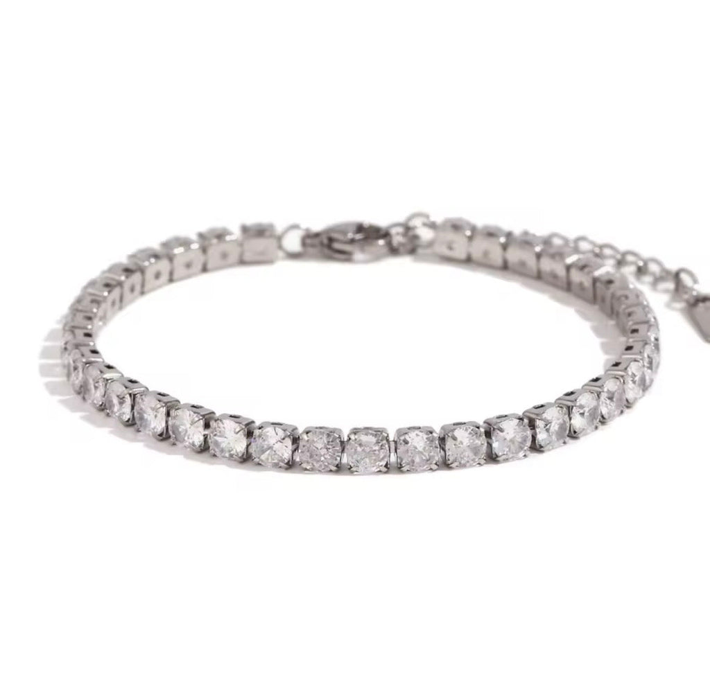 Cubic zirconia tennis bracelet