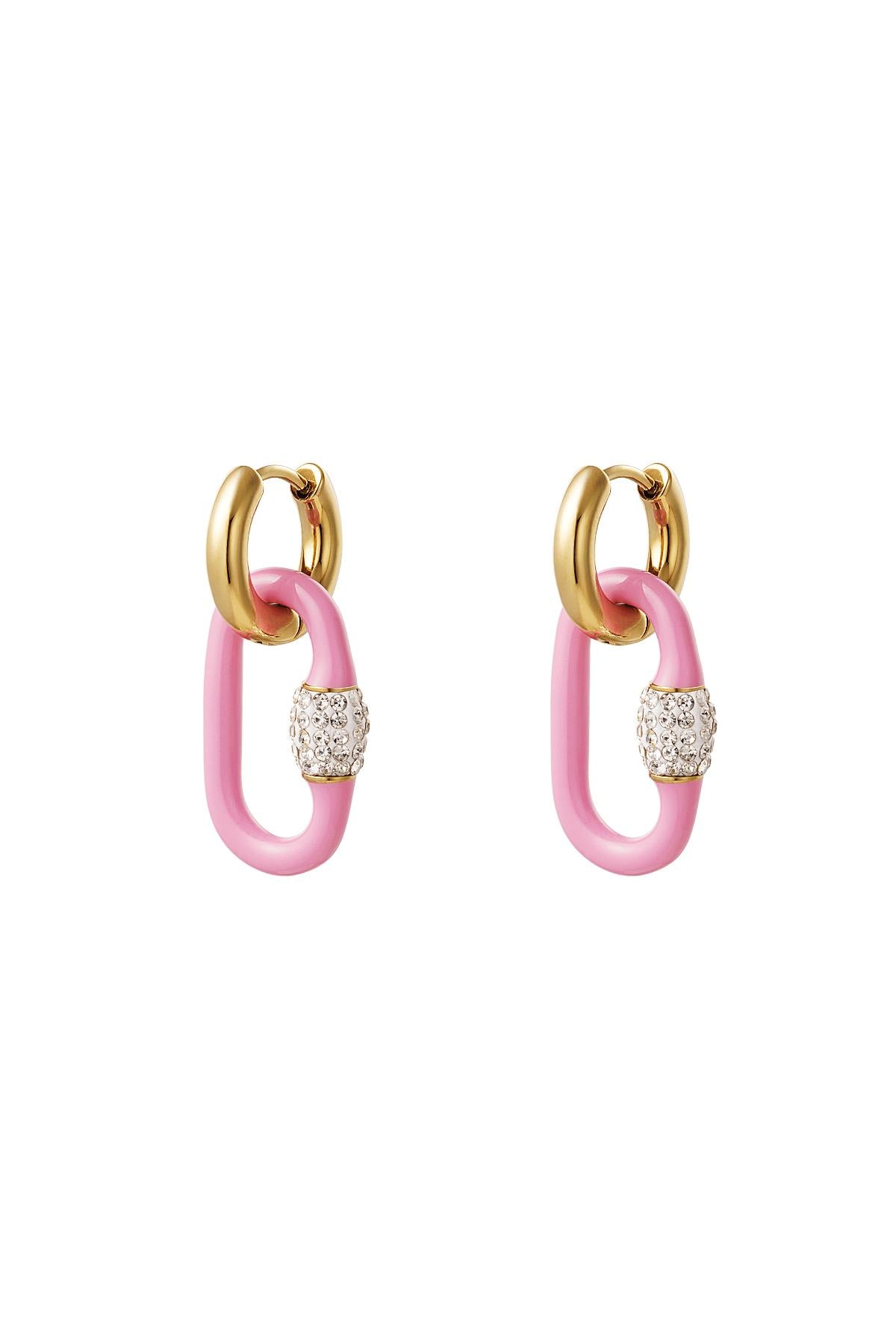 Enamel earrings