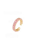 Pink zirconia ring