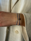 Custom letter satin bracelet